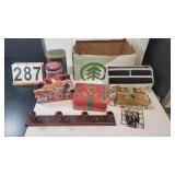 Box of Tins ~ Coat Rack ~ Letter Holder ~ Candle
