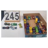 Flat Of Hot Wheels W/ Bat Mobile