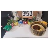 Box W/ Caterpillar Planter - Flower Pots - Candle-