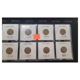 (8) Wheat Cents 1918 - 1920 - 1925 - 1934 - 1940 -