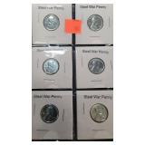 (6) Steel War Cents 1943