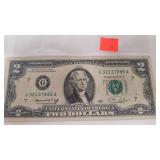 Two Dollar Bill Series 1976 Green Seal