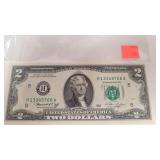 Two Dollar Bill Series 1976 Green Seal