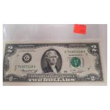Two Dollar Bill Series 1976 Green Seal
