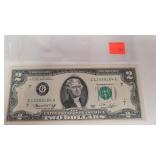 Two Dollar Bill Series 1976 Green Seal
