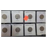 (8) Buffalo Nickel 1919 - 1920 - 1923 - 1925-