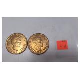 2 Lincoln Heritage Trail Coin 1969