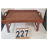 VTG Wood Serving Tray W/ Legs