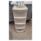 4 Drawer Plastic Storage Unit