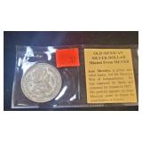 Old Mexican Silver Dollar Minted From Silver
