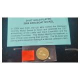 24KT Gold Plated 2005 Keelboat Nickel