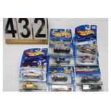 Flat of 10 Hot Wheels w/ 1959 Impala