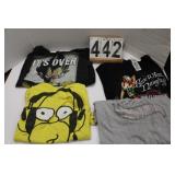4 T-Shirts w/ Harley Davidson Shirt