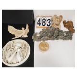 Flat W/ Wall Art Includes Cherubs - Candy Dish