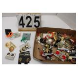 Flat of Ear Rings W/ Hoop Ear Rings