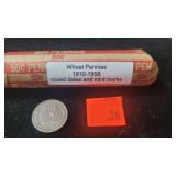 Wheat Cents 1910 - 1958 50 Different Dates And -