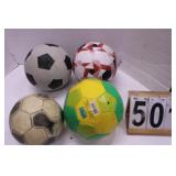 4 Soccer Balls