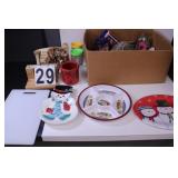 Box w/ Platters ~ Cutting Board ~ Snack Tray