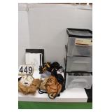 3 Drawer Container w/ Contents ~ Baseball Glove ~