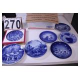 Box of Decorative German/ English Plates