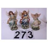 Flat w/ 3 Angel Figurines