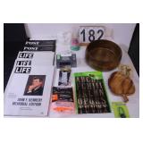 Life Magazines ~ Wooden Bowl ~ Adhesive Letters ~