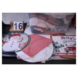 Clear Tote W/ Assorted Place Mats Includes -