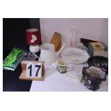 Box W/ Serving Platter - Water Can - Wood Shelf -