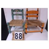 Pair of Vintage Doll Chairs