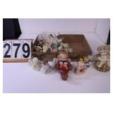 Flat of Collectibles w/ Bears ~ Cherubs ~ Angels