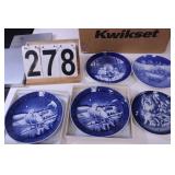 Box of Decorative German/ English Plates