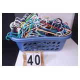 Laundy Basket w/ Plastic Hangers