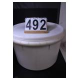 Large Plastic Tub W/ Seal Tight Lid