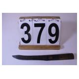 Shapleigh Hammer Forged Knife 1843  5" Blade