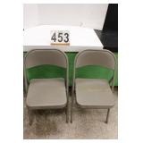 Pair of Metal Folding Chairs