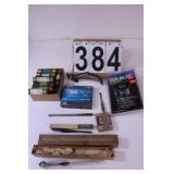 Flat W/ Glass Cutter - Staples - Fuses - Gun -