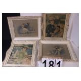 2 Ballerina Pictures 14.5"T X 17.5"W ~