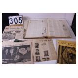 Flat W/ VTG Papers Illinois State Register 1963 -