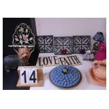 Box W/ Metal Shelf - Faith - Love Signs - Candle H