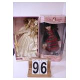 Pair of Porcelain Dolls