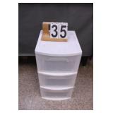 Plastic 3 Drawer Storage Bin