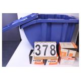 Blue Recycle Bin W/ Fram Filters