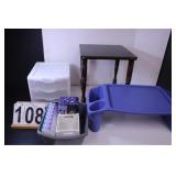 Small Wooden Table 15.5"T X 13.5" X 13.5" ~