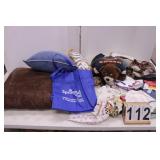 Grey Tote w/ Pillows ~ Bags ~ Towels