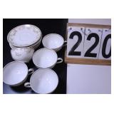 5 Cups &  6 Saucers Haviland Limoges China -
