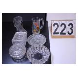 Flat W/ Circus Worls Mug - Boot Mug - Candy Dish-