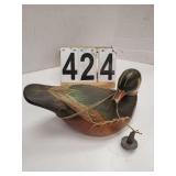 1995-1996 Ducks Unlimited Drake Duck Wooden Decoy
