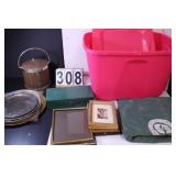 Pink Tote W/ Lid W/ Rail Golf Bag - File Box -