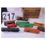 Bachman Train Engine - Tyco Train Cars