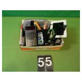 Box with Weather Monitor and Calculator